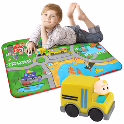 Cocomelon Large Kids Toy EVA Foam Playmat Giant Room Car Activity Carpet Bedroom