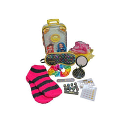 Rainbow High Sleepover Set & Carry Case | Pampering Set | Sleep Mask | Fluffy Socks | Nail Art | Parties Sleepovers & Makeovers | Ages 3 Plus |
