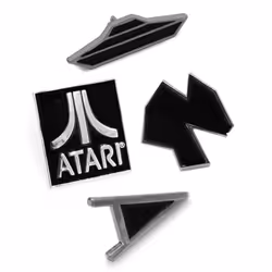 Official Asteroids Arcade Pin Badge Set