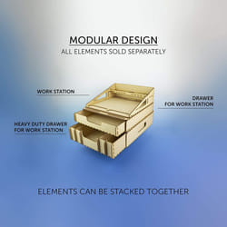 Modelcraft WTA4/CM Work Station & A4 Cutting Mat, Wood