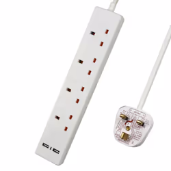 4 Gang built-in USB Extension Lead 1 M 13A