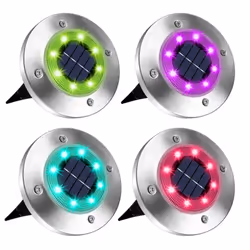Solar Garden Light IP65 (Pack of 4) - RGB Multi-Colour