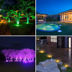 Solar Garden Light IP65 (Pack of 4) - RGB Multi-Colour