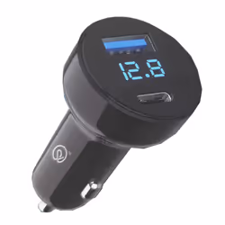 Type C + USB Car Charger PD20W +QC3.0