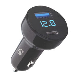 Type C + USB Car Charger PD20W +QC3.0