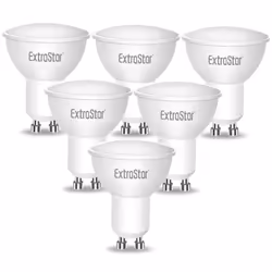 ExtraStar GU10 7W LED Light bulb Daylight, 6500K - Pack of 6