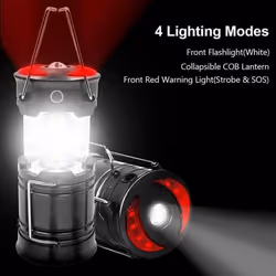 Extrastar LED Portable Camping Torch Battery Operated Lantern Night Light Tent Lamp USB Rechargeable