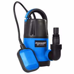 Submersible Water Pump 250w Fast 5000 ltr/hr Flow Silverline DIY