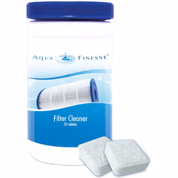 2 x Aquafinesse Filter Cleaner Hot tub Spas Cartridges 40 Tablets Fast Acting