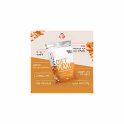 Nutrition Diet Plant, Vegan Protein Powder Plant Based, Salted Caramel, High Plant Protein, 20 Servings Per 500g Bag