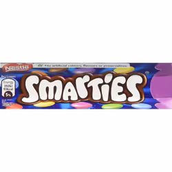 Nestlé Smarties Chocolate Tube 38 g (Pack of 48)