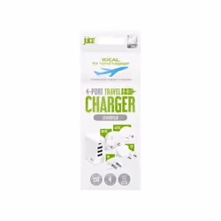 Juice JUI-MAINS-TRAVEL-4.8A-WHT, Indoor, AC, 4.8 A, White