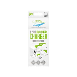 Juice JUI-MAINS-TRAVEL-4.8A-WHT mobile device charger Universal White AC Indoor