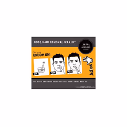 Groomarang Nose Hair Wax | Nose Waxing for Men & Women | Includes Nose Waxing Kit + Hair Threading Shaving Device for Beard Eyebrow Shaping