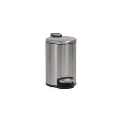 CALITEK 3 Litre Bathroom Pedal Bin Stainless Steel Soft Close Lid