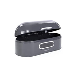 CALITEK Retro Bread Bin Round Top Kitchen Counter Coated Carbon Steel
