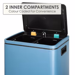 CALITEK Recycling Bin 30 litres with 2 Compartment