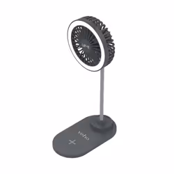 Veho UF-2 - 3 in 1 USB desktop USB Fan, smartphone charger & LED Lamp