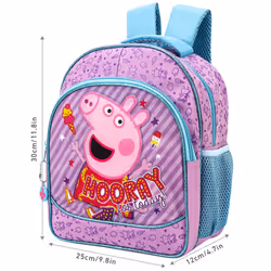 Peppa Pig Kids Backpack Rucksack Bag with front zipped pocket