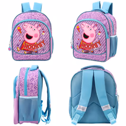 Peppa Pig Kids Backpack Rucksack Bag with front zipped pocket