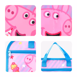 Peppa Pig Kids Zipped School Book Bag Primary Reading Bag