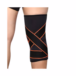 Compression Knee Support Sleeve with Adjustable Straps Sports Injury Brace