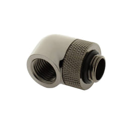 XSPC G1/4"""" 90 Degree Rotary Fitting V2  Black Chrome