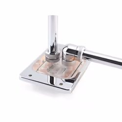 XSPC G1/4"""" to 14mm Rigid Tubing Fitting V2  90 Degree Rotary  Chrome