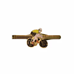 Cyclist tie pin