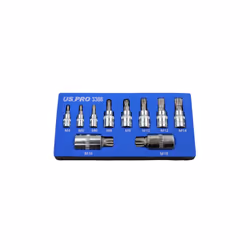 10pc Triple Square Spline Bit Sockets In Foam Tray
