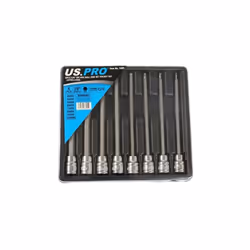 8pc 3/8" Long Ball End Hex Allen Bit Key Sockets 3mm - 10mm