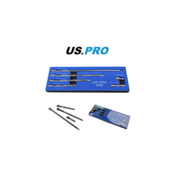 US PRO Tools 1/4" Drive Wobble Extension Bar Set 6pc in Foam Tray 4189