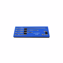 US PRO Tools 1/4" Drive Wobble Extension Bar Set 6pc in Foam Tray 4189