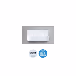 Dual In-Wall Toothbrush Brush Charger - Brushed Steel
