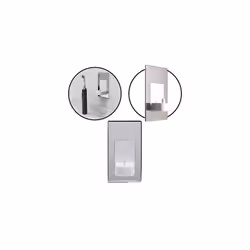 ProofVision in Wall Electric Toothbrush Charger Polished Steel Finish. In-Wall Electric Toothbrush Charger, no more messy wir ...