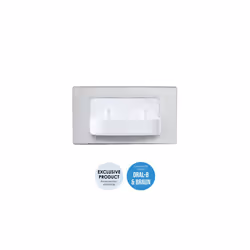 Dual In-Wall Toothbrush Brush Charger - Polished Steel