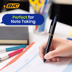 BIC 4 Colours Pro Ballpoint Pen Pack of 12 Medium Point Colour Ink