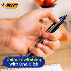 BIC 4 Colours Pro Ballpoint Pen Pack of 12 Medium Point Colour Ink