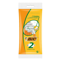 BIC 2 Razor Sensitive Disposable Twin Blade 25 Pack for Close Shave