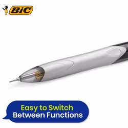 BIC 4 Colours Ballpoint Pens and HB Pencil Pack 12 Multi-Colour