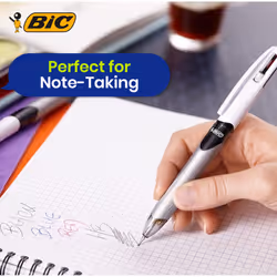 BIC 4 Colours Ballpoint Pens and HB Pencil Pack 12 Multi-Colour