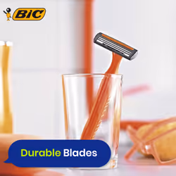 BIC 3 Sensitive Triple Blade Razors 12 Pack for Gentle Shave