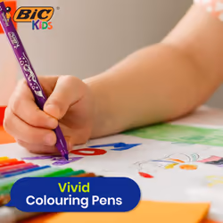 BIC Felt Tip Pens Pack of 24 Washable Medium Tip Assorted Colours