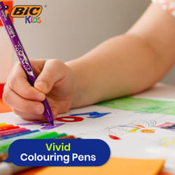 BIC Felt Tip Pens Pack of 24 Washable Medium Tip Assorted Colours
