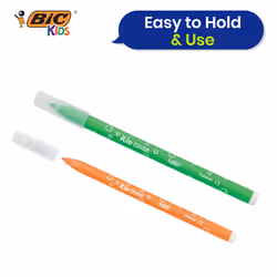 BIC Kids Washable Felt Tip Pens 12 Pack Assorted Colours for School