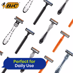 BIC 3 Sensitive Disposable Razors Triple Blade Pack of 4 for Men