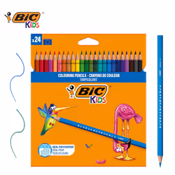 BIC Kids Tropicolours 24 Pack Coloured Pencils Ideal for School