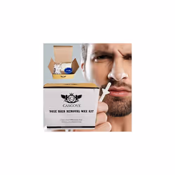 Nose Ear Hair Removal Wax Kit Painless & Easy Mens Nasal Waxing Strip Remover
