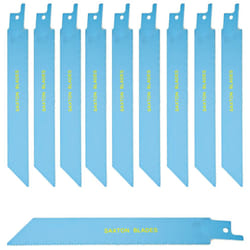 10x Saxton 200mm Heavy Duty Reciprocating Sabre Saw Metal Blades R825BF fits Bosch, Dewalt, Makita etc