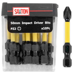 10x PZ2-50mm Pozi-Drive 2 Impact Duty Screwdriver Drill Driver Bits Sets Tic Tac Box Dewalt Milwaukee Bosch